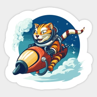 Tiger Astronaut Sticker